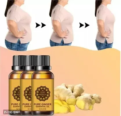 Tummy Ginger Massage Oil for a Belly Fat Drainage oil Reduce Fat Loss Oil- (30 ml) Pack of 3