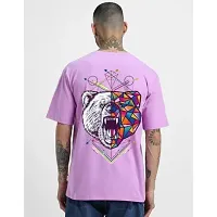 Men Polyester Oversize Printed T Shirt-thumb1