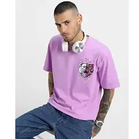 Men Polyester Oversize Printed T Shirt-thumb2