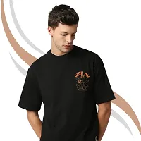 Trendy Stylish Polyester oversize Round Neck Tees for Men-thumb1