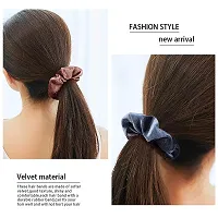 NEITSI?8 Pcs Hair Scrunchies Velvet Elastic Hair Bands Colorful Ponytail Holder Bands Hair Accessories Hair Ties For Women Girls-thumb4