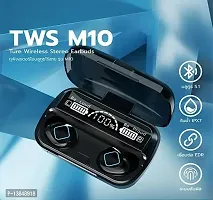 M10 Tws Wireless Earphone Touch Bluetooth Earplugs In The Ear Stereo Sport Headsets Noise Reduction Headphones With Digital Display Black-thumb1