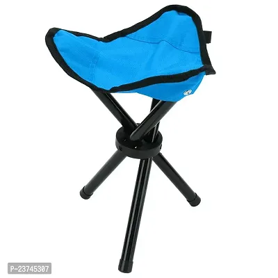 Tripod Camping Stools,Lightweight Portable Folding Camping Chair,Small 3-Legged Canvas Stool ,Random Colour-thumb0