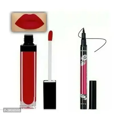 Matte Me Red Lipstick  36H Eyeliner