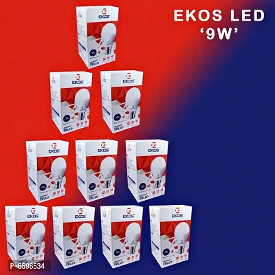 EKOS 9W LED BULB |B22 | 6500K | COOL DAY LIGHT | WHITE