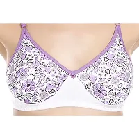 SASS Women's Cotton Non-Padded Non-Wired Full Coverage Bra, Multicolor, (Poonam-PK2-1)-thumb4