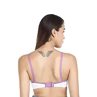 SASS Women's Cotton Non-Padded Non-Wired Full Coverage Bra, Multicolor, (Poonam-PK2-1)-thumb3