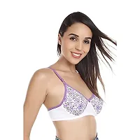 SASS Women's Cotton Non-Padded Non-Wired Full Coverage Bra, Multicolor, (Poonam-PK2-1)-thumb2