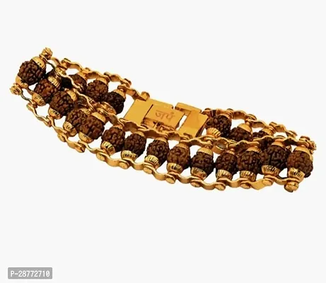 Alluring Golden Wraparound Bracelet For Men