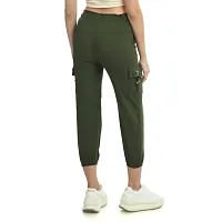 SRI CLUB Womens Cargo Trousers and Joggers Relaxed Fit Pants for Women of Stretchable and Elasticated Drawstring Waist-thumb1
