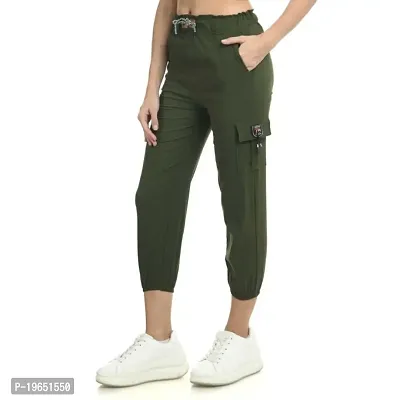 SRI CLUB Womens Cargo Trousers and Joggers Relaxed Fit Pants for Women of Stretchable and Elasticated Drawstring Waist-thumb4