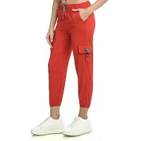 SRI CLUB Womens Cargo Trousers and Joggers Relaxed Fit Pants for Women of Stretchable and Elasticated Drawstring Waist-thumb3