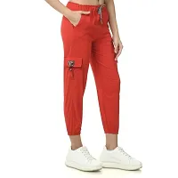 SRI CLUB Womens Cargo Trousers and Joggers Relaxed Fit Pants for Women of Stretchable and Elasticated Drawstring Waist-thumb2