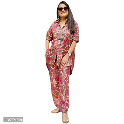 Co-ord Set| Top  Bottom Set for Women| Cotton Full Pair Lounge Wear| Western Tops for Women| Printed Bottom for Girls| Outdoor