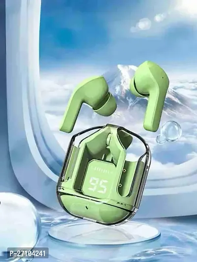 Stylish Green In-ear Bluetooth Wireless Headphones, Pack Of 1-thumb0