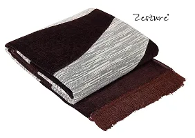 Zesture Bring Home Chenille Carpet Rug Runner for living Room and Carpets for Home Bedroom/Living Area/Home with Anti Slip Backing (Black, 5 Feet x 7 Feet) Brown-thumb2