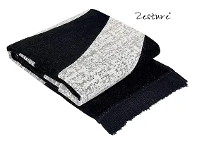 Zesture Bring Home Chenille Carpet Rug Runner for living Room and Carpets for Home Bedroom/Living Area/Home with Anti Slip Backing (Black, 5 Feet x 7 Feet) Black-thumb2