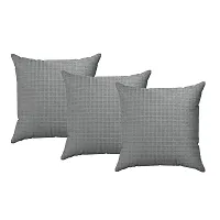 Zesture Premium Suede Quilted Fabric Single Bedsheet 3 Cushion Cover,  Bolster Cover Set of 2, Diwan Set Pillows 3 with Bolster 2 (Diwan Set-(1 +2+3), Grey)-thumb1