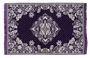 Braids Premium chennille Living Room Carpet,Area Rug,durries- 4.5 ft x 6 feet,Multicolor (Blue)-thumb1