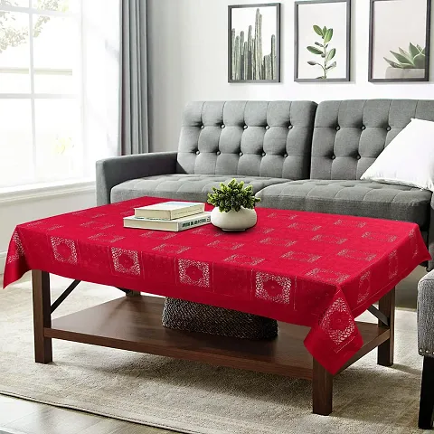 Stylish Polyester Crocheted Table Cloth- 4 Seater