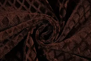 Comfortable Velvet Embossed Diwan Set- 1 Single Bedsheet, 3 Cushion Covers And 2 Bolster Covers-thumb3