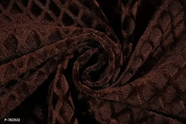 Comfortable Velvet Embossed Diwan Set- 1 Single Bedsheet, 3 Cushion Covers And 2 Bolster Covers-thumb4