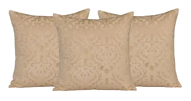 Comfortable Velvet Embossed Beautiful Designed Set Of 3 Cushion Covers And 2 Bolster Covers-thumb1