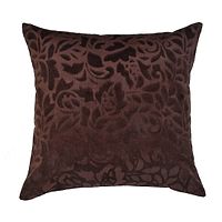 Comfortable Coffee Velvet Embossed Beautiful Designed Square Shaped Cushion Covers- Pack Of 5-thumb1