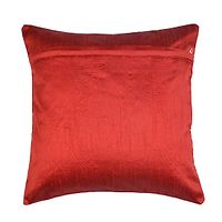 Comfortable Red Velvet Embossed Beautiful Designed Square Shaped Cushion Covers- Pack Of 5-thumb2