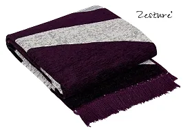 Zesture Bring Home Chenille Carpet Rug Runner for living Room and Carpets for Home Bedroom/Living Area/Home with Anti Slip Backing (Black, 5 Feet x 7 Feet) Wine-thumb1