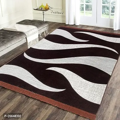 Designer Brown Velvet Carpets Pack Of 2