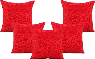 Stylish Fancy Velvet Cushion Covers Pack Of 10-thumb1