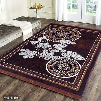 Stylish Fancy Designer Chenille Printed Carpets-thumb0