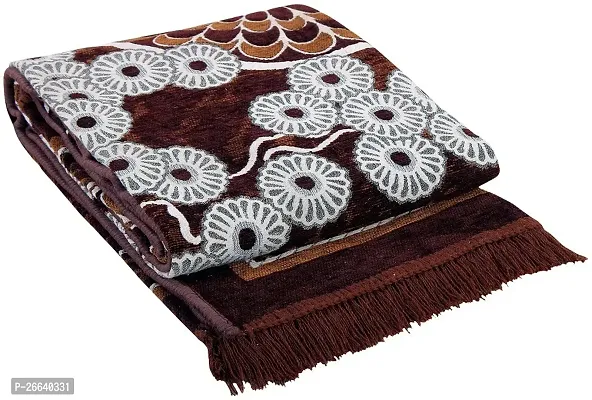 Designer Multicoloured Chenille Carpets Pack Of 2-thumb2