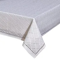 Zesture Premium Weaved Heat Resistant Geometric Net Fabric Table Cover (Center Table Cover, White)-thumb1