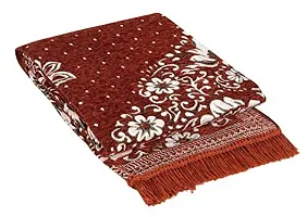 Zesture Home 6D Floral Design Brown Multipurpose Living Room,Bedroom, Kitchen, Picnic, Praying Modern Carpet/Area Rug/dhurrie -138 cms x 183 cms, 4.5 ft x 6 feet (Musturd)-thumb1