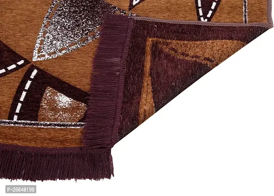 Designer Multicoloured Chenille Carpets Pack Of 2-thumb2