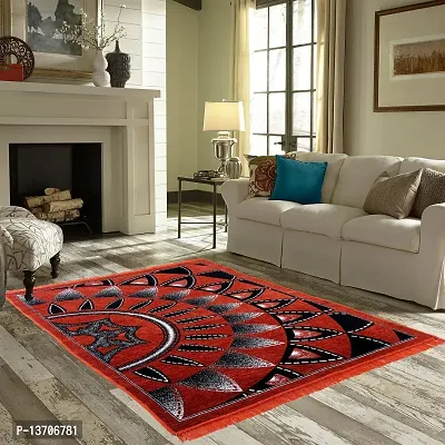 Stylish Fancy Designer Chenille Printed Carpets-thumb0