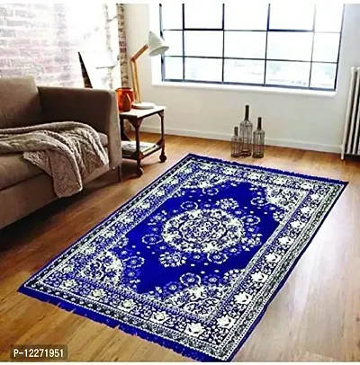 Braids Chenille Persian Carpets (Blue, 4.5 feet x 6 feet)-thumb0