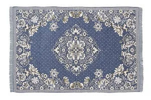 Designer Grey Cotton Blend Carpets Pack Of 2-thumb1