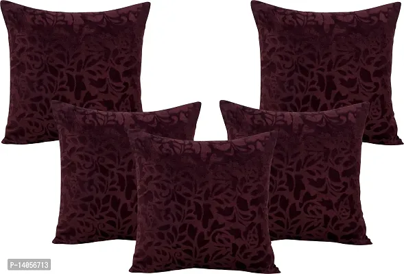 Stylish Fancy Velvet Cushion Covers Pack Of 10-thumb2