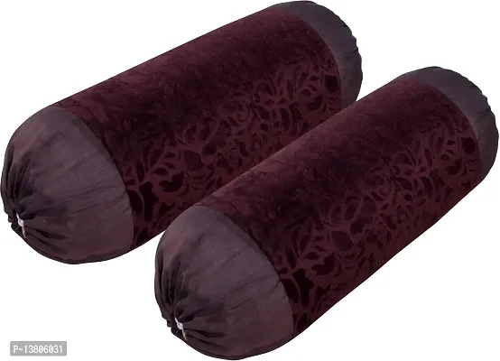 Stylish Fancy Velvet Bolsters Pack Of 4-thumb2