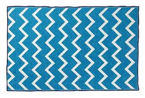 Designer Turquoise Chenille Carpets Pack Of 2-thumb1