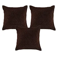 Zesture Premium 3D Embossed Valvet Touch Pixel Design Cushion Cover Set of 5-thumb2