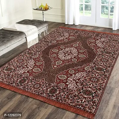 Zesture Bring Home Persian Carpet (Red, Maroon, Chenille, 4 x 6)