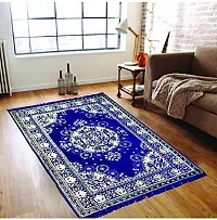 Braids Chenille Persian Carpets (Blue, 4.5 feet x 6 feet)-thumb1