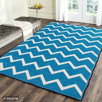 Designer Blue Cotton Carpets Pack Of 2