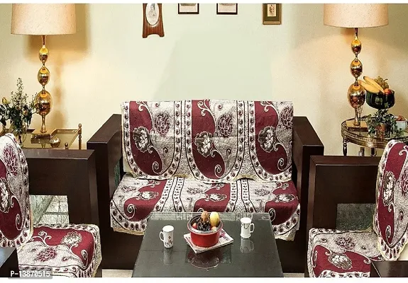 Comfortable Jacquard Abstract Sofa Covers-6 Pieces Set