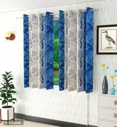 Set Of 2 Polyester Printed Window Curtains-thumb0