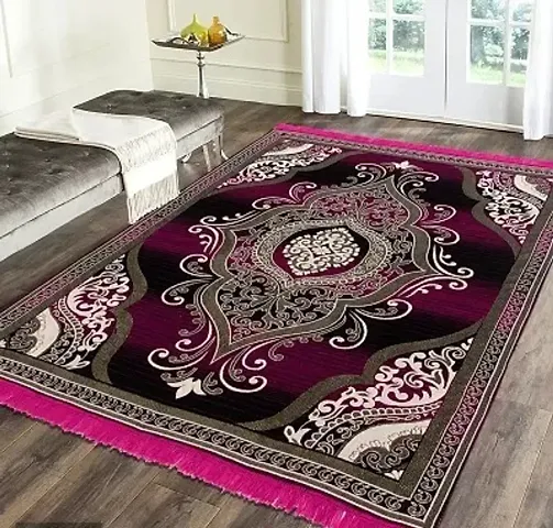 6X4 Feet Cotton &amp; Polyester Weaved Carpet - (Made In India)